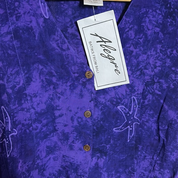 Alegre purple tie-dye starfish top - Picture 4 of 4